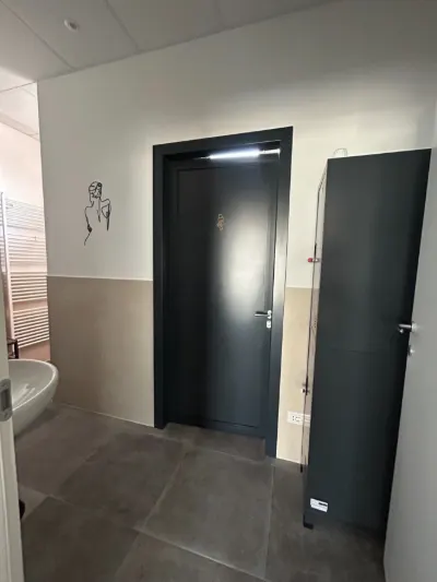Corridoio con accesso agli spogliatoi